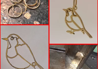 Gouden Roodborstje/herinnering aan haar man