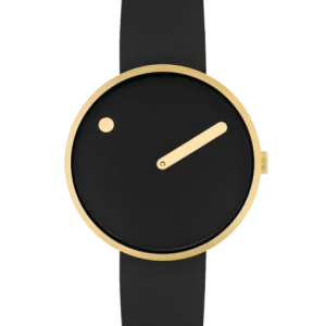 Picto Horloge 34mm zwarte wijzerplaat