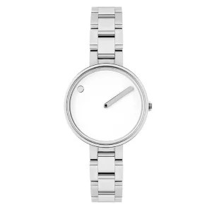 Picto-Horloge 30mm met stalen band
